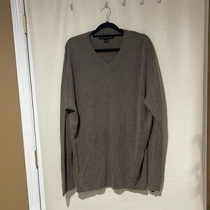 Workers For Freedom Silk Blend Mens V Neck Sweater XL